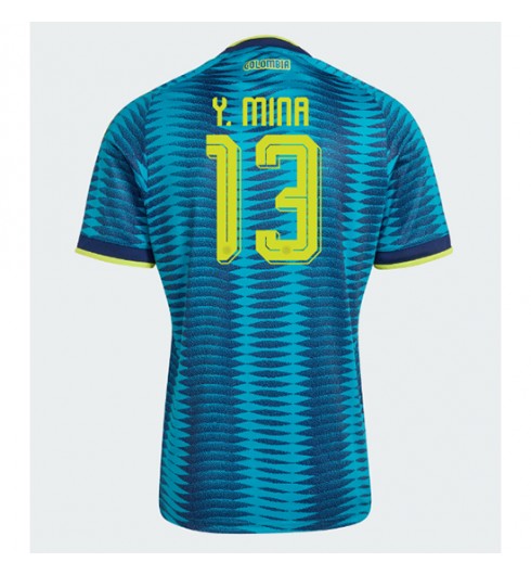 Kolumbie Yerry Mina #13 Venkovní Dres MS 2026 Krátký Rukáv Kolumbie Yerry Mina #13 Venkovní Dres MS 2026 Krátký Rukáv